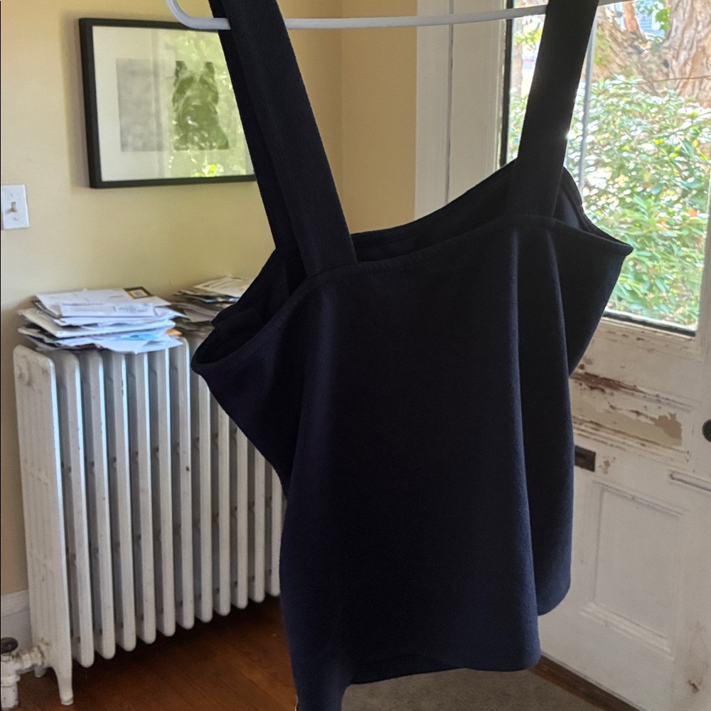 J. Crew Navy Sleeveless Top - Picture 2 of 4